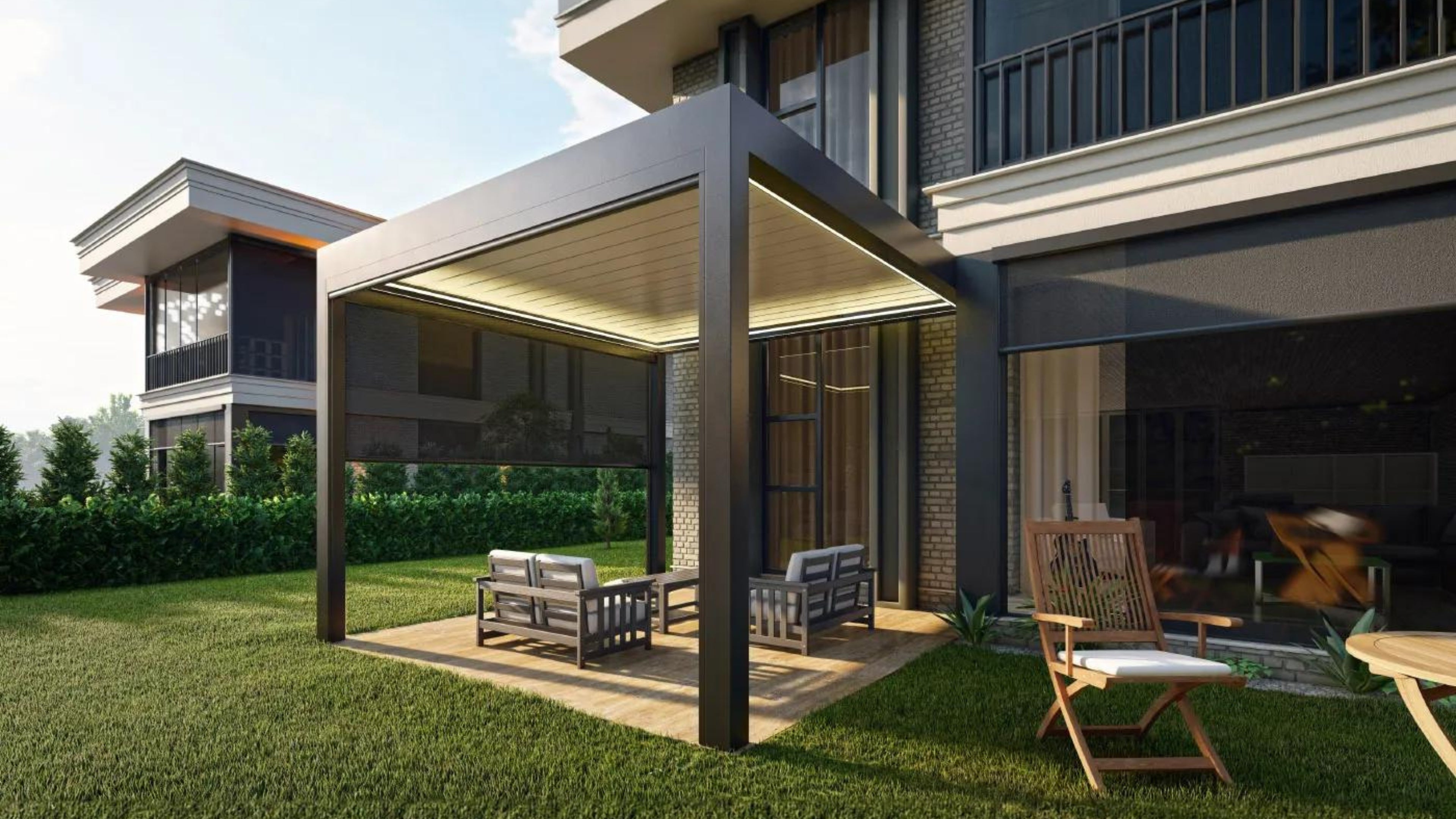 SkyFinity Retractable Pergola