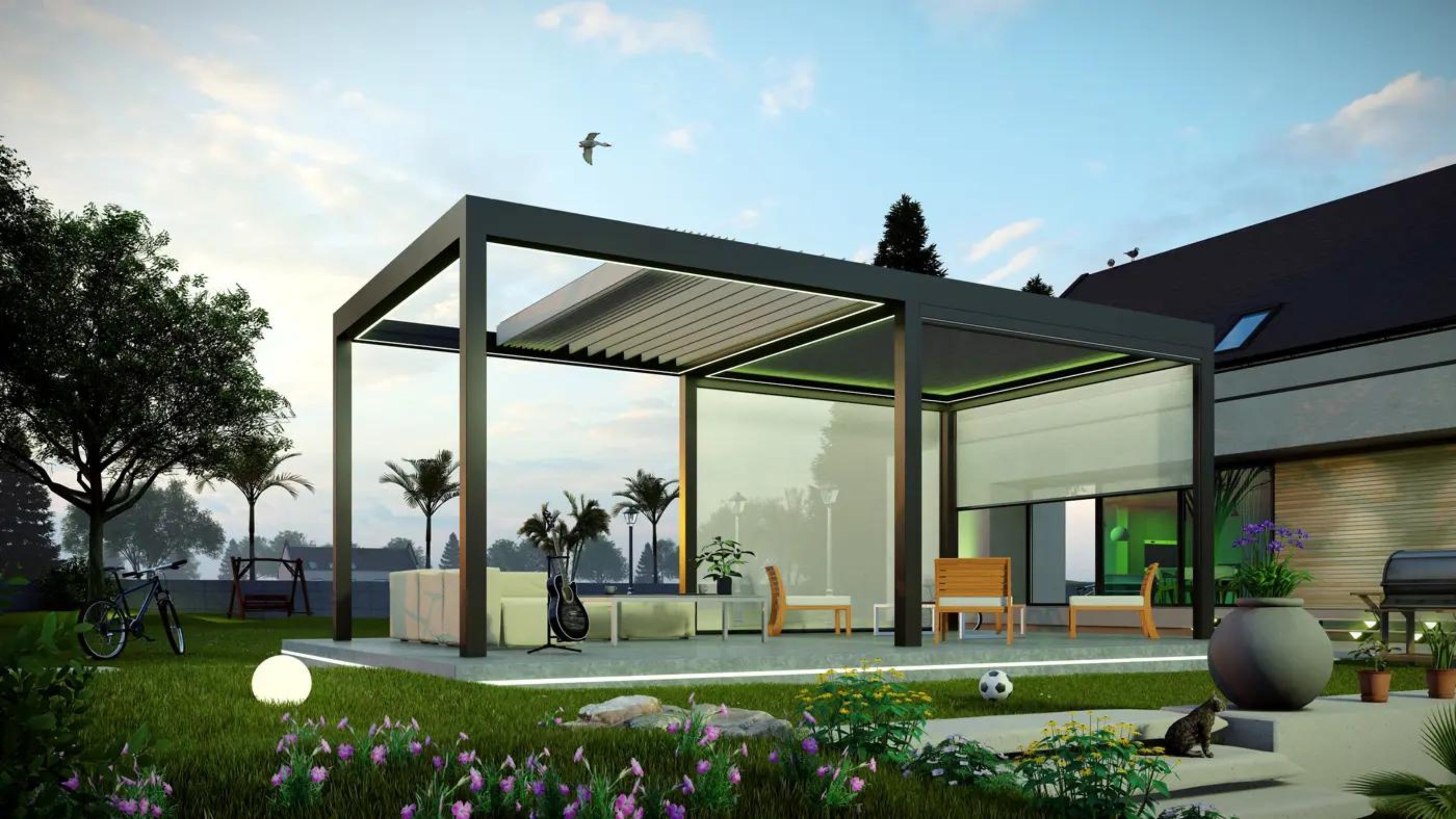 SkyFinity Retractable Pergola