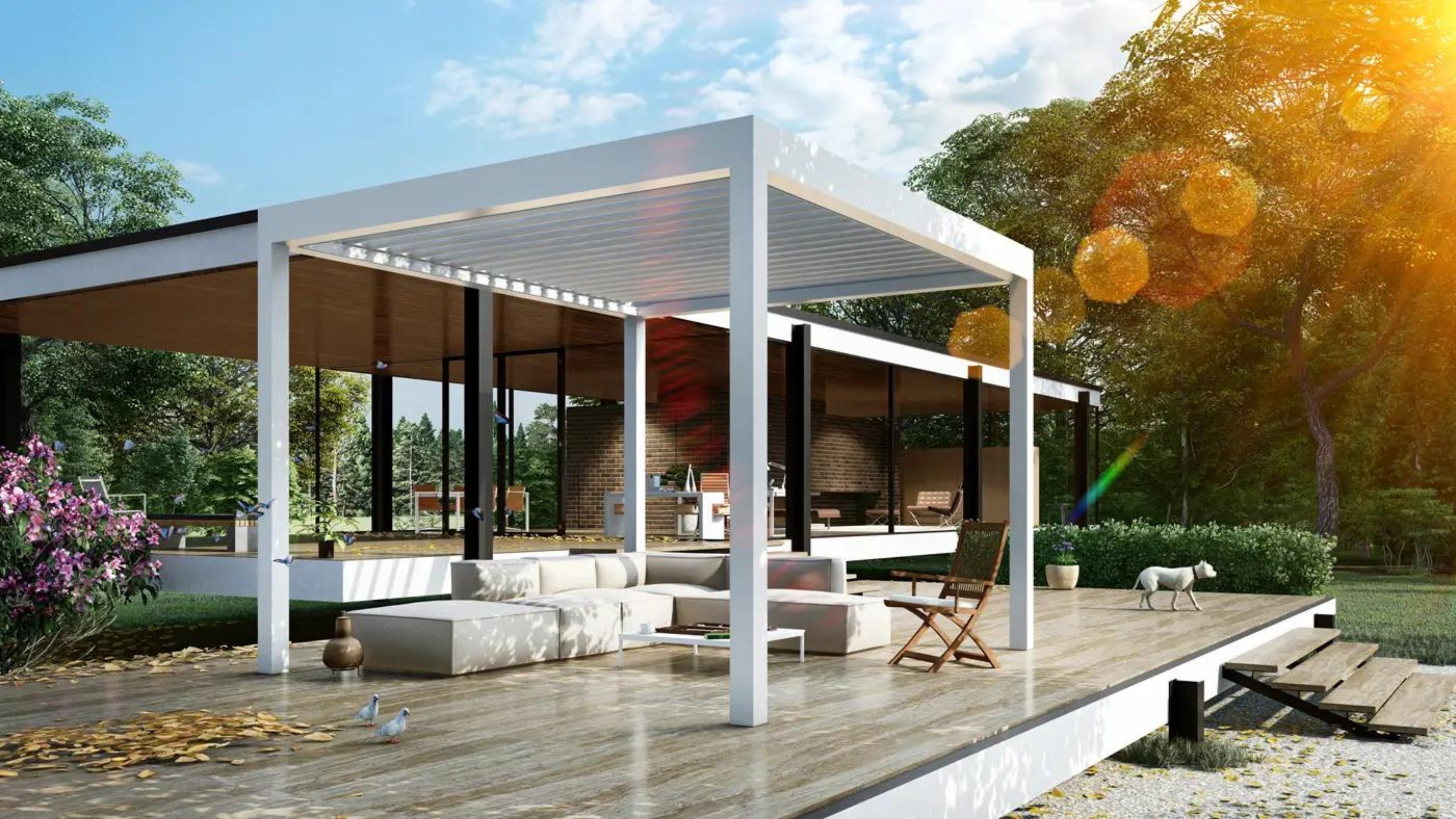 SkyFinity Retractable Pergola