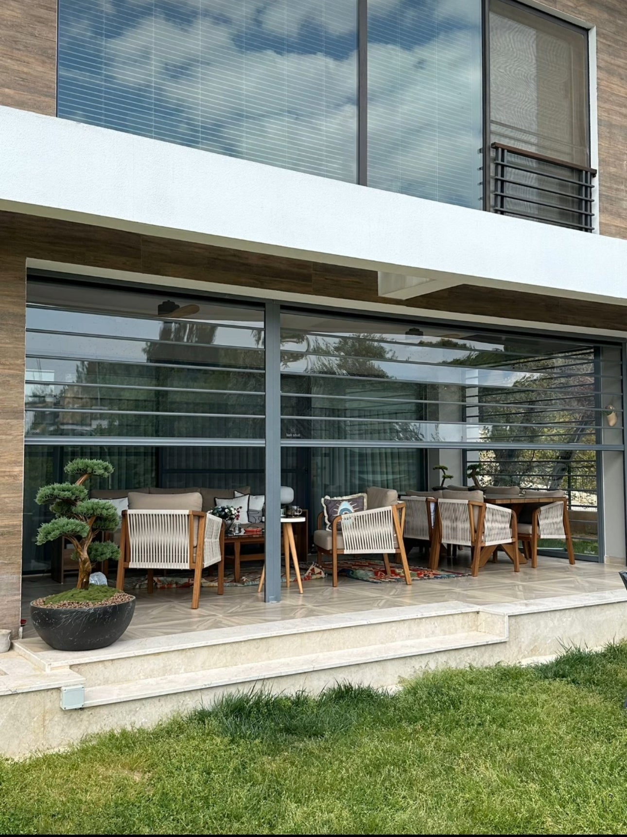 Motorized Residential Transparent Shutters