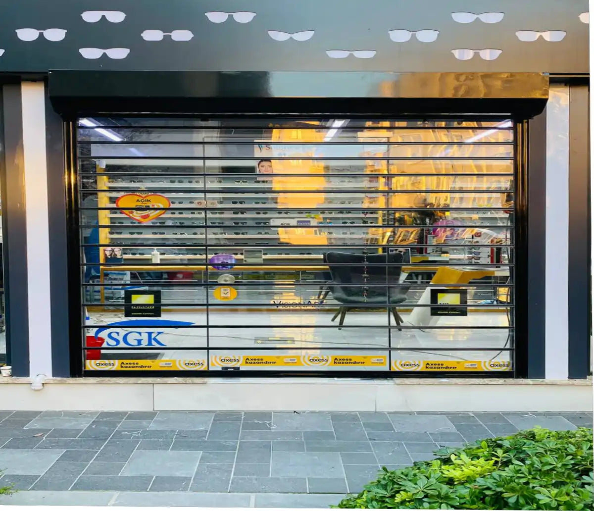 Motorized Commercial Transparent Shutters